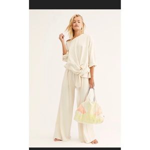 Free people Lax set in ivory XS